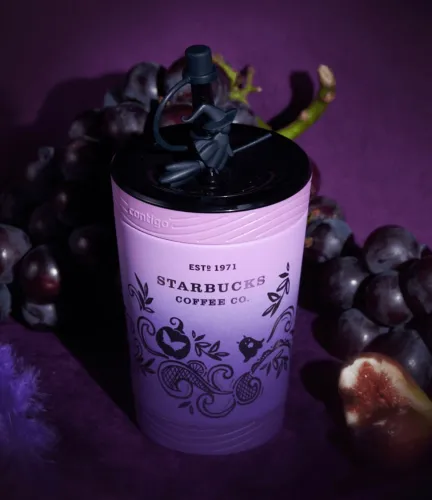 Starbucks 2022 China Halloween Contigo Purple 13oz SS Cup Tumbler
