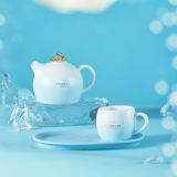Starbucks 2022 China Anniversary Ocean Blue Teapot And Mug Set