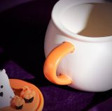 Starbucks 2022 China Halloween Pumpkin Teapot and Glass Cup Set