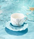Starbucks 2022 China Anniversary Ocean Siren Mermaid Tail 10oz Mug Set