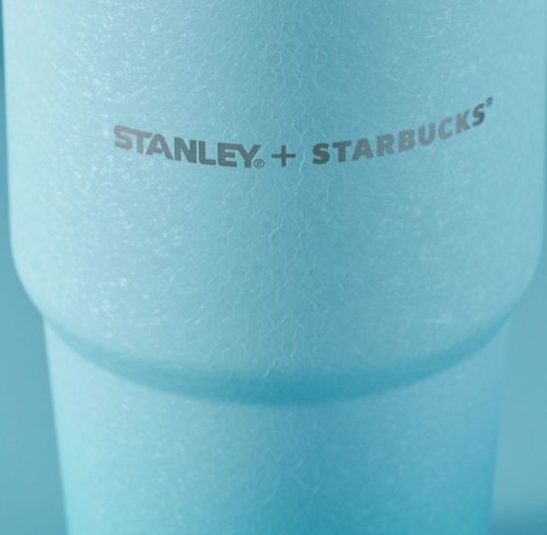 US$ 49.99 - Starbucks 2022 China Anniversary Stanley Ocean Blue Ice Crack  20oz Cup Tumbler - m.