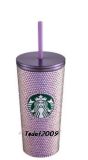 Starbucks 2022 Taiwan 16oz SS Purple Rhinestone Cold Cup ship after 2nd Nov.