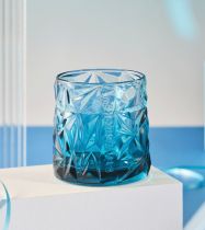 Starbucks 2022 China Blue Gradient 10oz Glass Cup