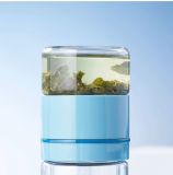 Starbucks 2022 China Blue Gradient Tea Water Separation 9oz Glass Cup