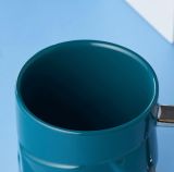 Starbucks 2022 China Blue Green Tangent Plane 14oz Mug