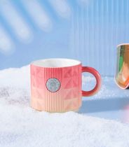 Starbucks 2022 China Pink Yellow Gradient Siren Logo 13oz Mug
