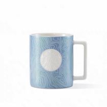 Starbucks 2022 China Blue Stripe Siren Logo 12oz Mug