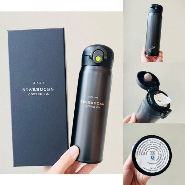 Starbucks 2022 China Thermos Cool Black Skiing 17oz Cup Tumbler