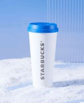 Starbucks 2022 China Blue White 17oz SS Cup Tumbler