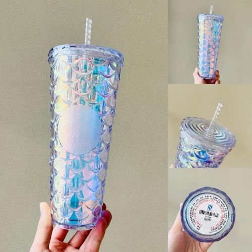 US$ 45.99 - Starbucks 2022 China Summer Blue Gradient Carousel 20oz Glass  Cup Tumbler no glitter - m.