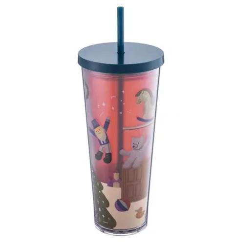 Starbucks 2022 Taiwan Christmas Toy Magic 24oz Cup Tumbler
