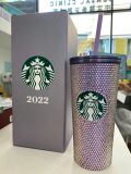 Starbucks 2022 Taiwan 16oz SS Purple Rhinestone Cold Cup ship after 2nd Nov.