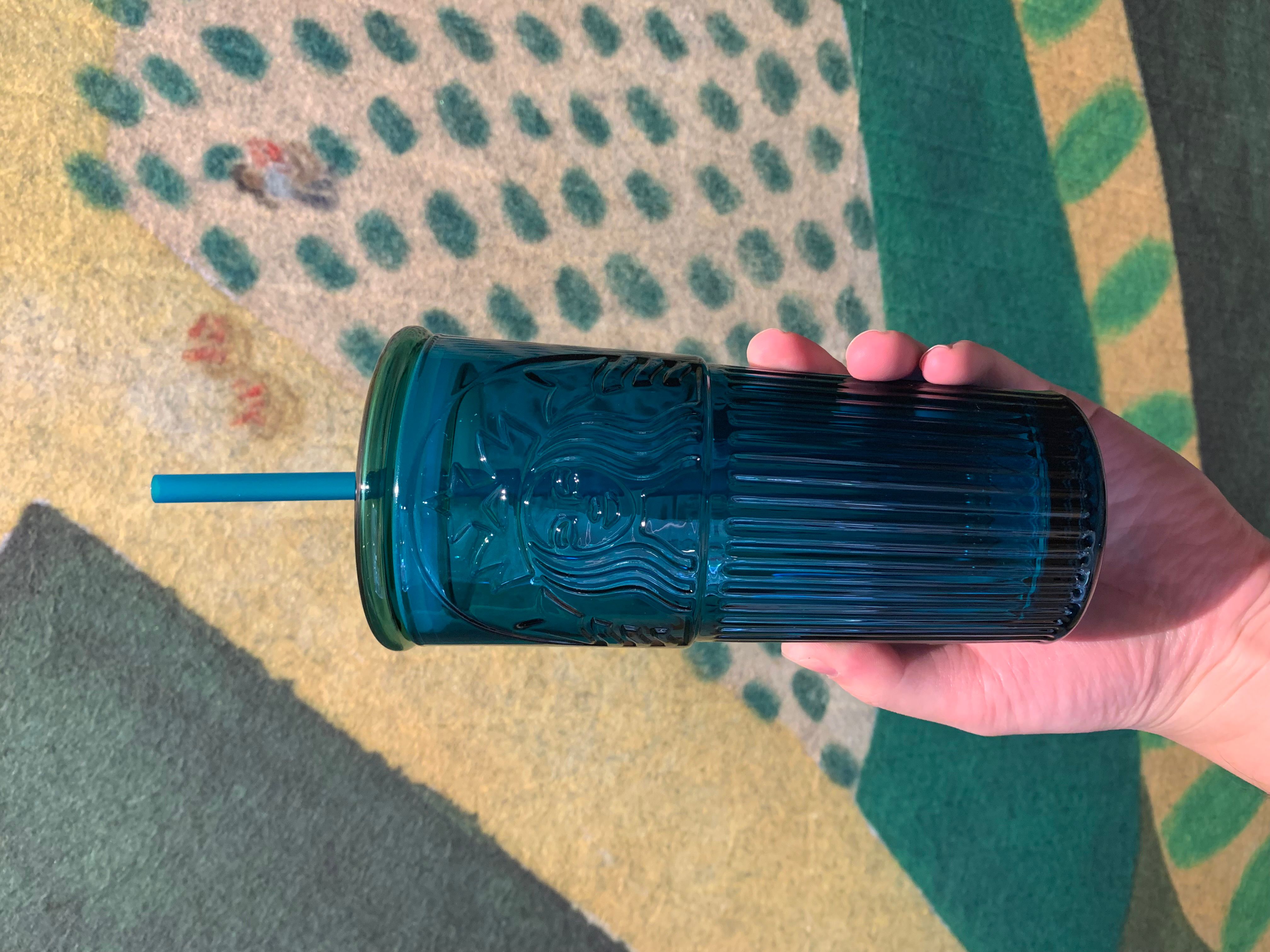 Starbucks Cups Starbucks Green Rainforest Grid Iridescent Tumbler  Fall  2022 Venit 24oz, Break-Resistant, Limited Edition Design Venit Series