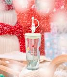 Starbucks 2022 China Christmas Present Polar Bear Topper 20oz Glass Cup