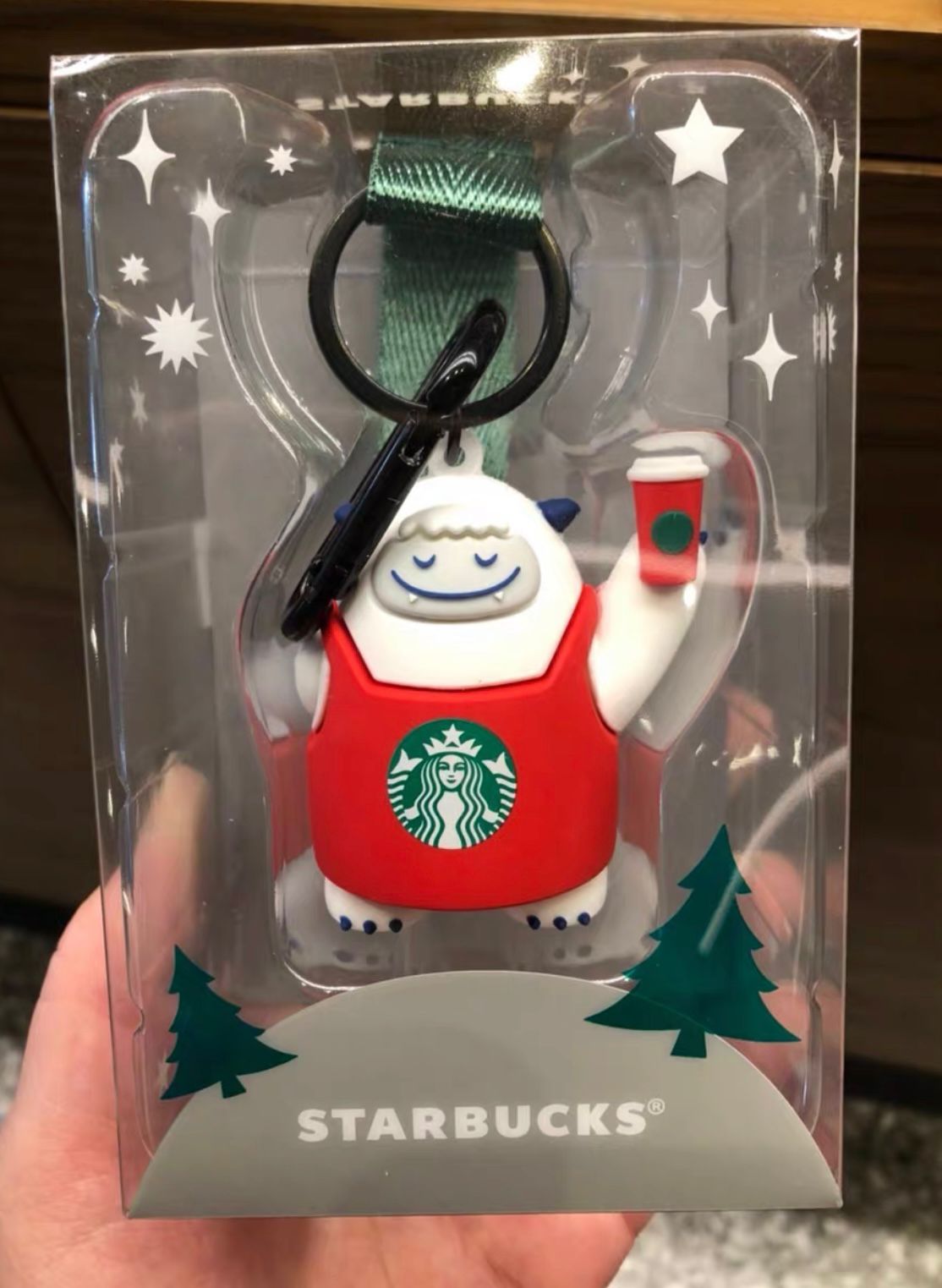 US 32.99 Starbucks 2022 Taiwan Christmas Yeti Keychain www