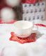 Starbucks 2022 China Christmas 12oz Mug with Snowflake Coaster