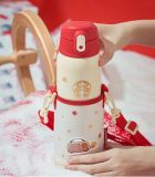 Starbucks 2022 China Thermos Happy Christmas Two Lids 20oz Cup Tumbler