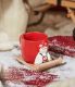 Starbucks 2022 China Christmas Sledding 12oz Mug with Coaster