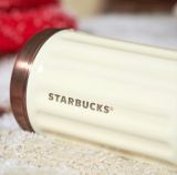 Starbucks 2022 China Christmas Red White 12oz Cup Tumbler with Bag