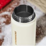 Starbucks 2022 China Christmas Polar Bear Giving Gifts 14oz Cup Tumbler with Sleeve
