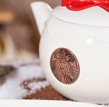 Starbucks 2022 China Christmas Red Bow 21oz Teapot and Mug Set