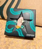 Starbucks 2022 China Gold Star In hand Pin with Gift box