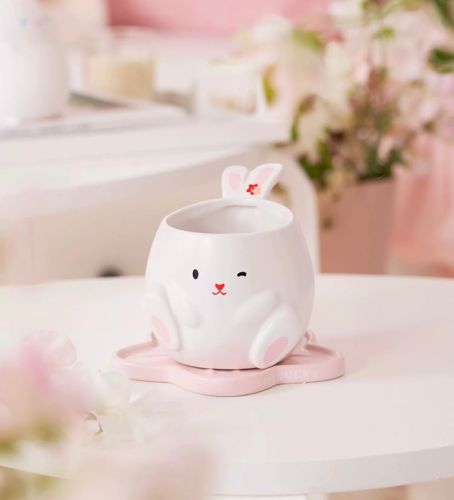 Starbucks 2023 China Cute Rabbit Peach Blossom 12oz Mug