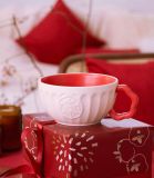 Starbucks 2023 China Red Cute Rabbit at the Bottom 11oz Mug