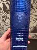 Starbucks 2023 US&CAN Blueberry Glitter Grid 24oz Tumbler In Hand Ship Soon