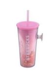 Starbucks 2023 Taiwan Sakura Full Moon 16oz Plastic Cup ship after 15th Feb.