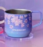 Starbucks 2023 Japan Sakura 11oz SS Desktop Cup ship in the earlier of Mar.