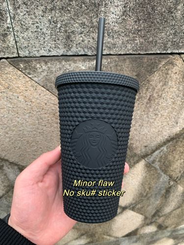 Minor Flaw Starbucks Black Matte Grande Studded No Sku# Sticker