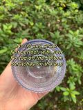 With Flaw StarbucksXDisney Transparent Blue Studded without sku# sticker