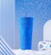 Minor Flaw Starbucks China Klein Blue 24oz Studded Cup Tumbler