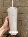 Starbucks 2023 Taiwan Pearl White Dome 24oz Tumbler ship after 15th Mar.