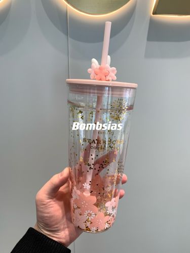 US$ 82.99 - Starbucks 2023 China Rabbit Sakura 20oz DW Glass