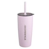 Starbucks 2023 Sakura Purple Pink 20oz SS Cup Tumbler with two lids