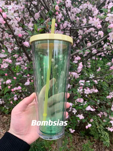 Minor Flaw Starbucks 2020 Green Clear 24oz Sample Cup No Tag (No Pattern On the Cup Body)