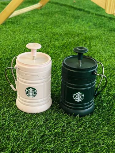 Starbucks 2023 China Pink Or Green Camping Lamp（ need 3 pieces of AA Batteries)