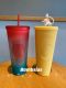 Starbucks 2023 Taiwan Bling Summer Raibow Ombre and Yellow with Elephant Topper Studded