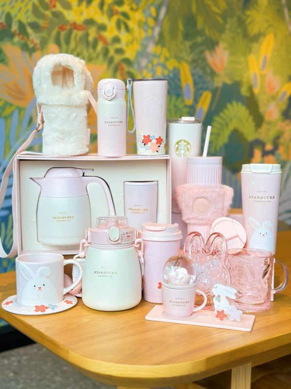 Starbucks 2023 China Peach Blossom Rabbit Series