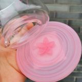 Starbucks 2017 China Sakura Blossom Dancing 10oz Glass Cup with Coaster