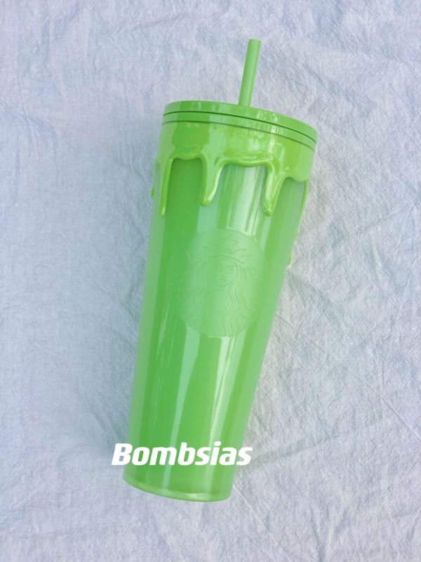 Minor Flaw with Tag Starbucks US Halloween Green Drip Tumbler in hand ship soon