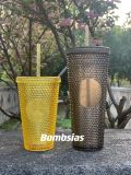 Starbucks 2023 Japan Gray Venti and Yellow Grande Studded ship in Aprl.