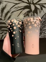 Starbucks 2023 China Reserve Pink or Cool Black Sakura 12oz SS Tumbler