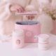 Starbucks 2023 China Pink Flower Rabbit Lunch Cup Set with Bag