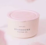 Starbucks 2023 China Pink Flower Rabbit Lunch Cup Set with Bag