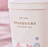 Starbucks 2023 China Spring Pink Cute Rabbit Plastic 11oz Cup Tumbler