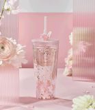 Starbucks 2023 China Rabbit Sakura 20oz DW Glass Cup