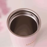 Starbucks 2023 China Pink Gradient 13oz SS Tumbler with Cute Rabbit Sleeve